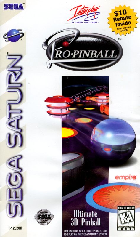 Pro Pinball box art for Sega Saturn